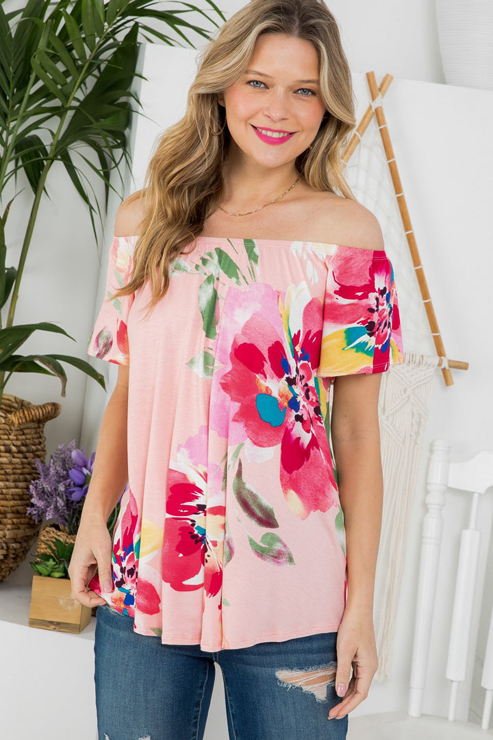 FLORAL OFF SHOULDER TOP