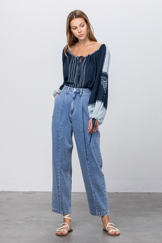 HIGH WAIST SLOUCHY JEANS