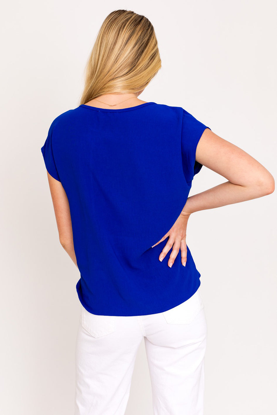 Short Sleeve Top With Twist Hem Detail - Azoroh