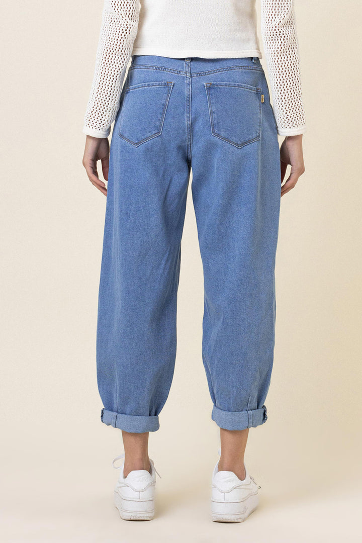 Slouchy High Waisted Jeans - Azoroh