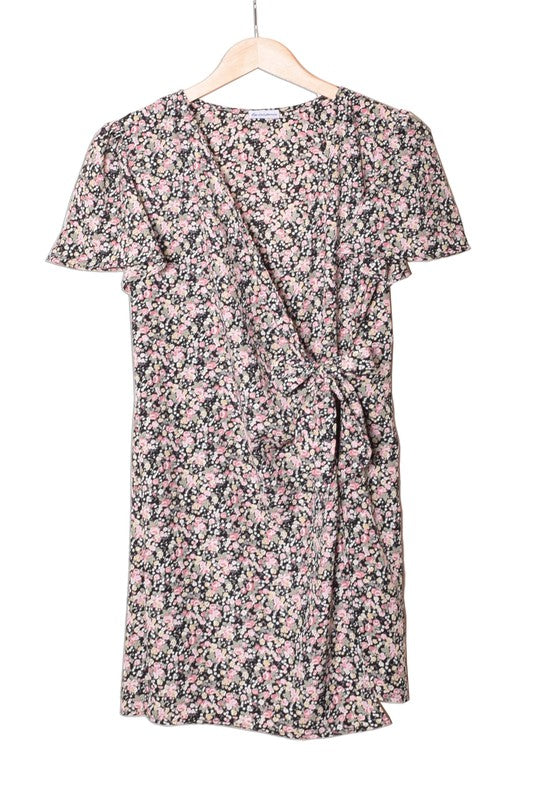 Ditsy Floral Wrap Dress