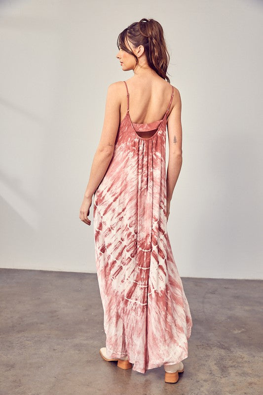 Tie-Dye Cami Maxi Dress