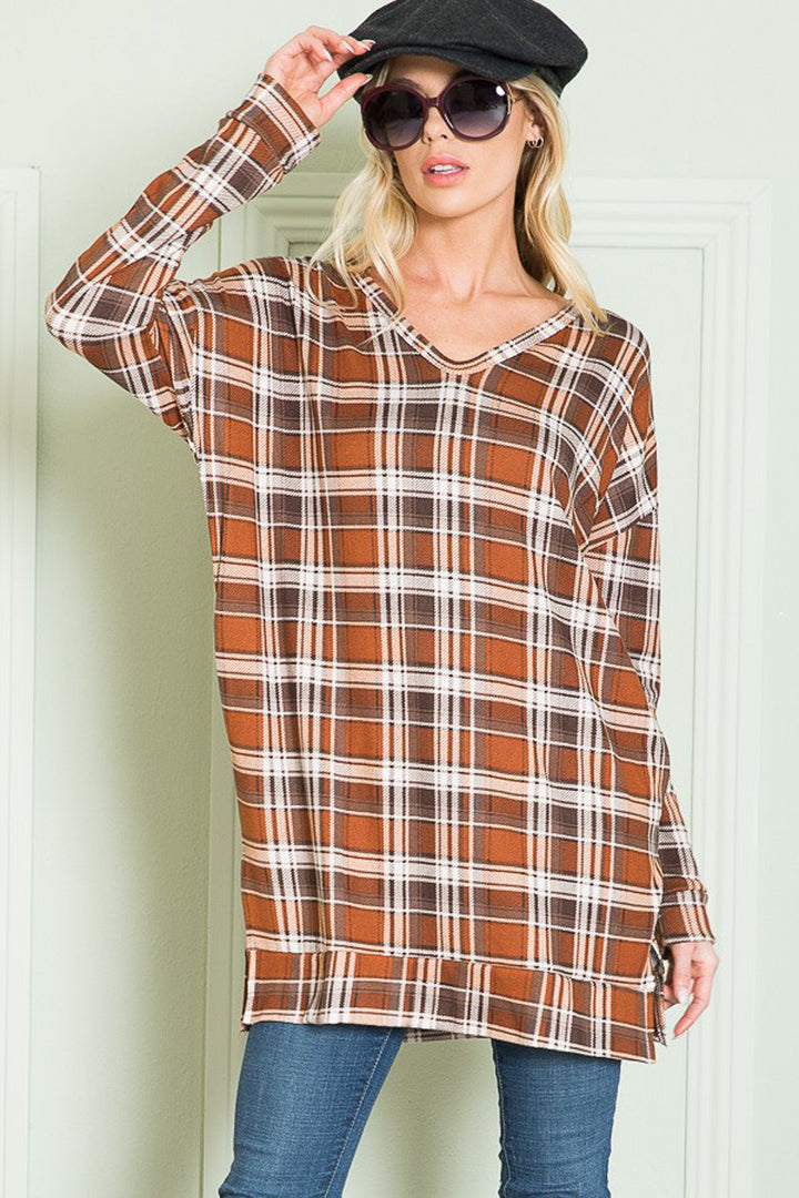 V Neck Sweater Tunic