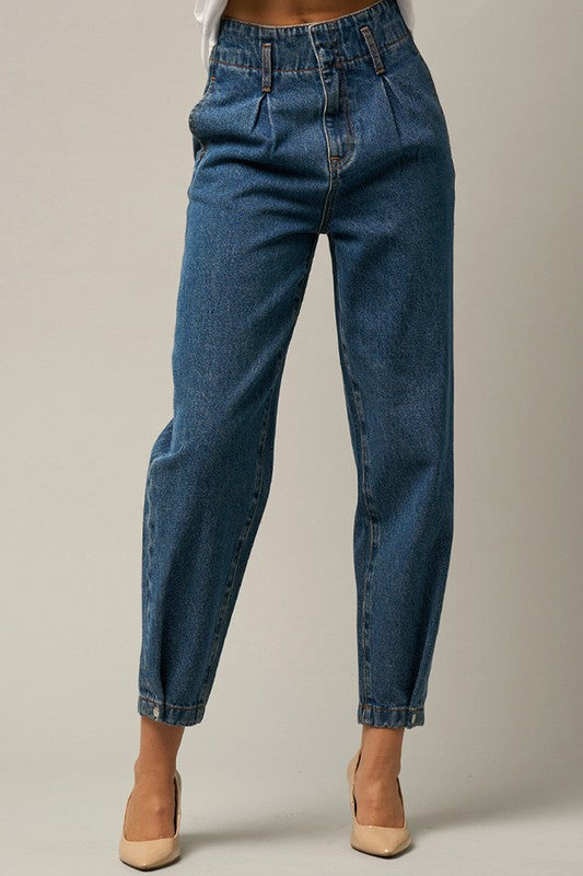 HIGH RISE BALLOON JEANS