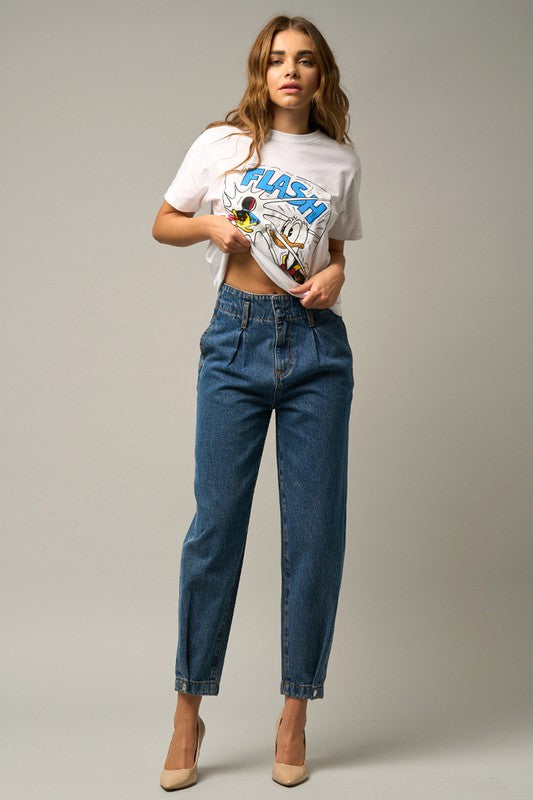 HIGH RISE BALLOON JEANS