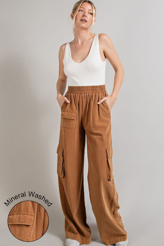 Mineral Washed Cargo Pants