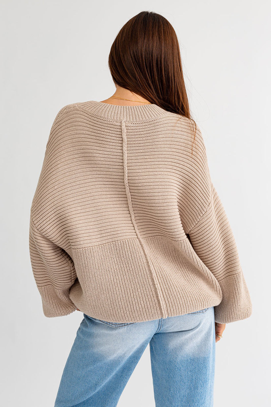 Ribbed Knitted Sweater - Azoroh