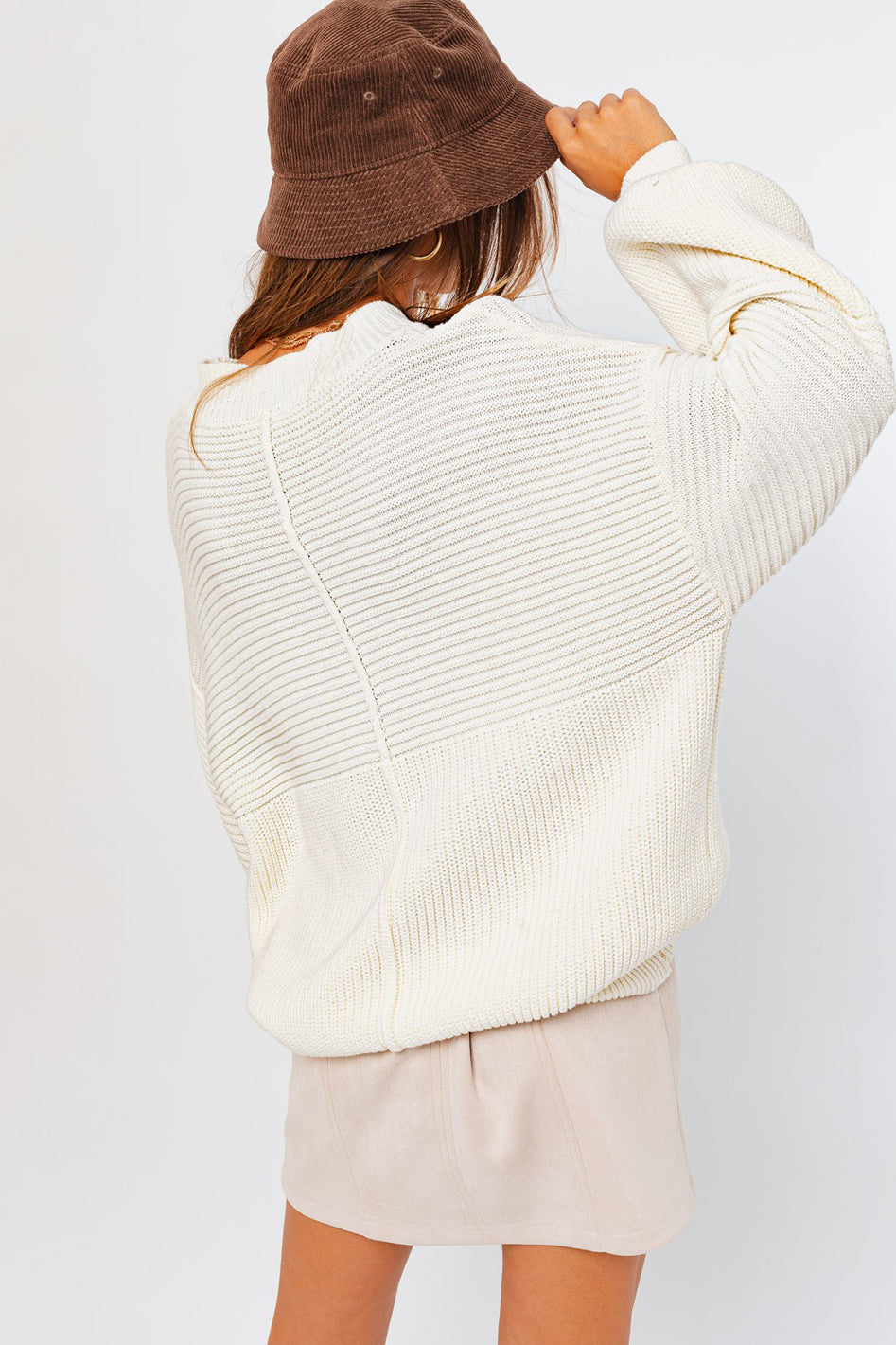 Ribbed Knitted Sweater - Azoroh