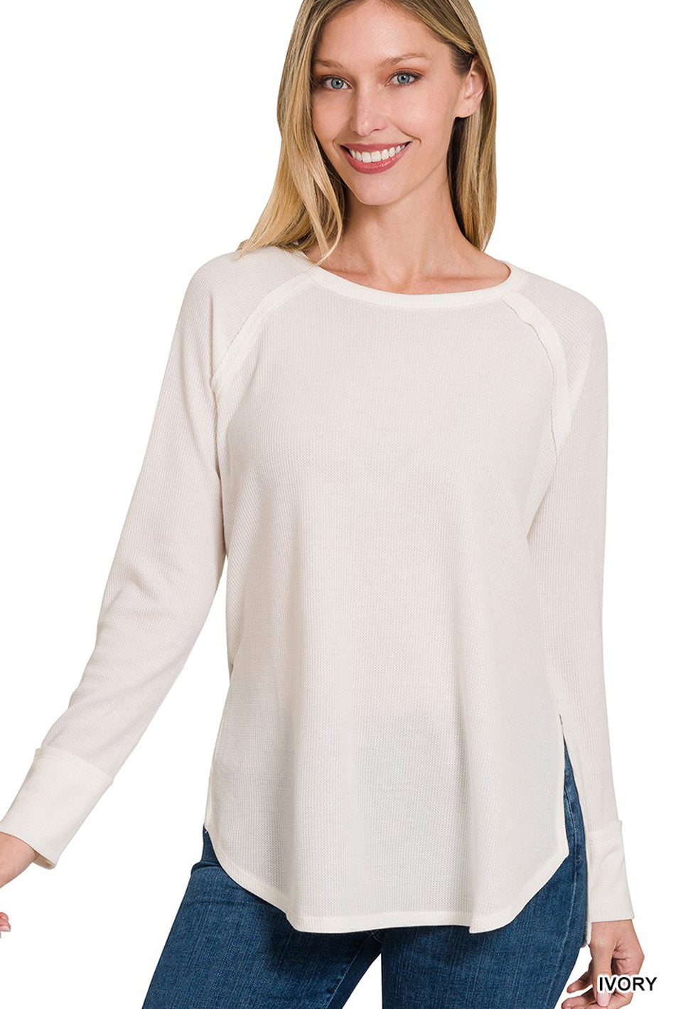 Melage Baby Waffle Long Sleeve Top - Azoroh