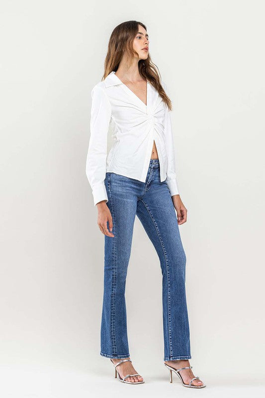 Low Rise Slim Bootcut Jeans