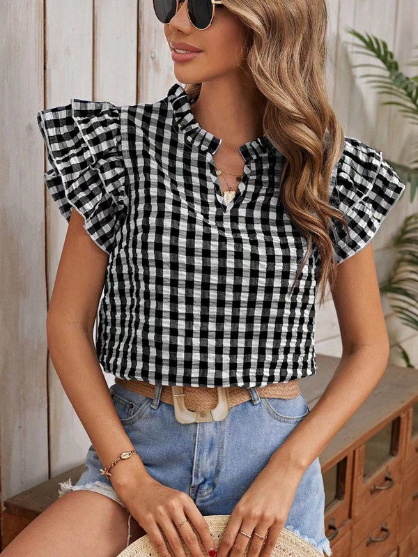 Gingham blouse