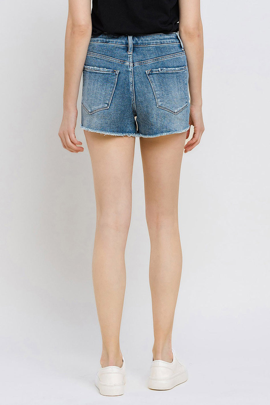 Super High Rise Button Up Stretch Shorts - Azoroh