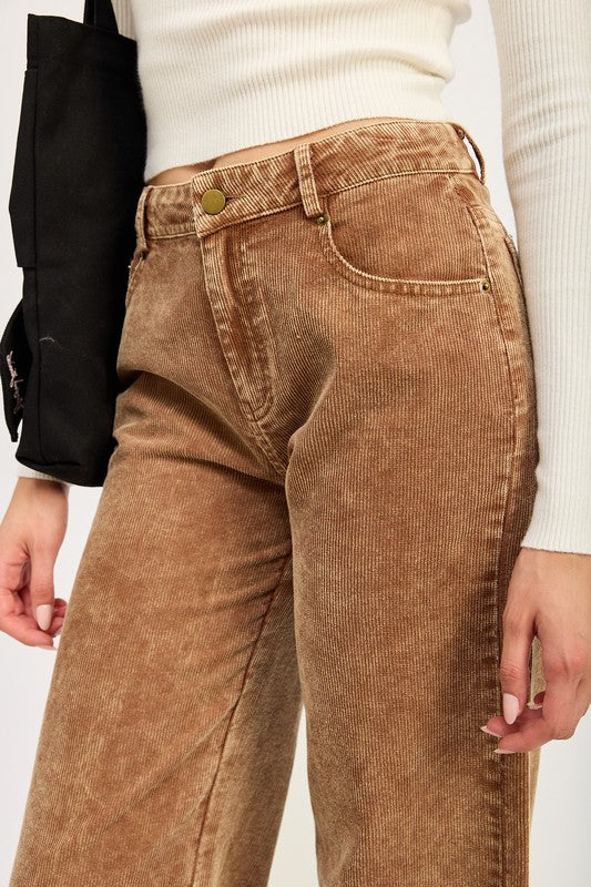 DISTRASSED CORDUROY PANTS