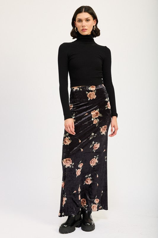 HIGH WAIST MAXI PENCIL SKIRT