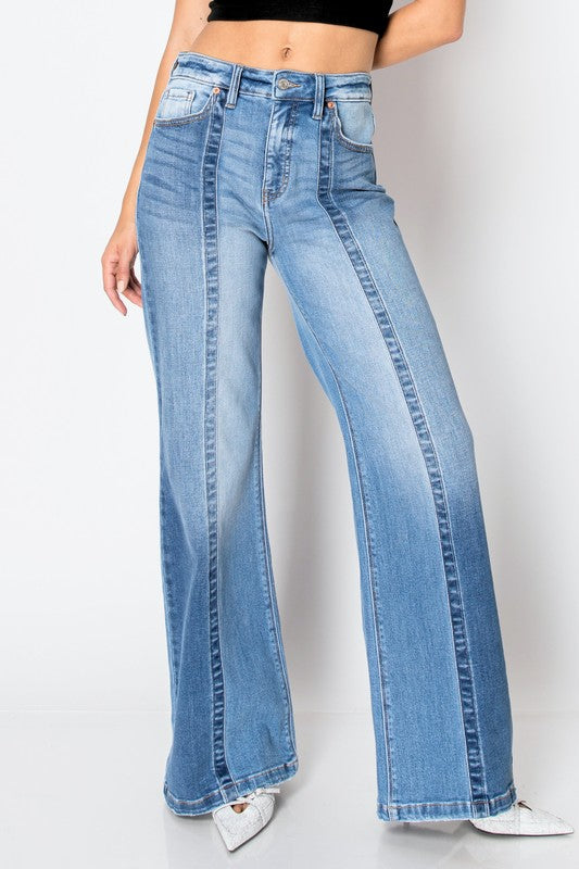 TUMMY CONTROL 90'S VINTAGE HIGH RISE WIDE JEANS