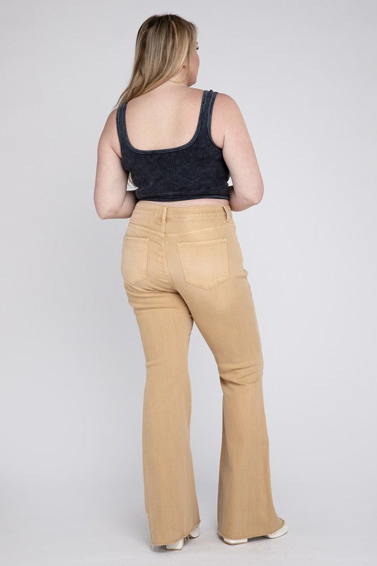 Plus Size High Rise Flare Jeans