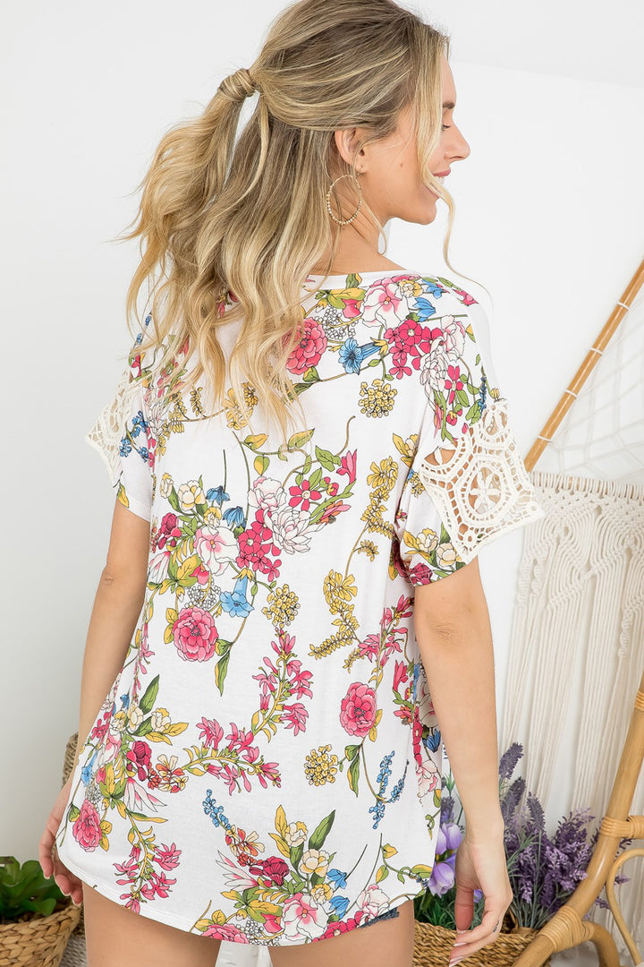 FLORAL BOXY TOP