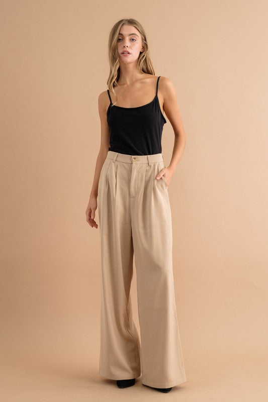 HIGHT WAIST WIDE PANTS