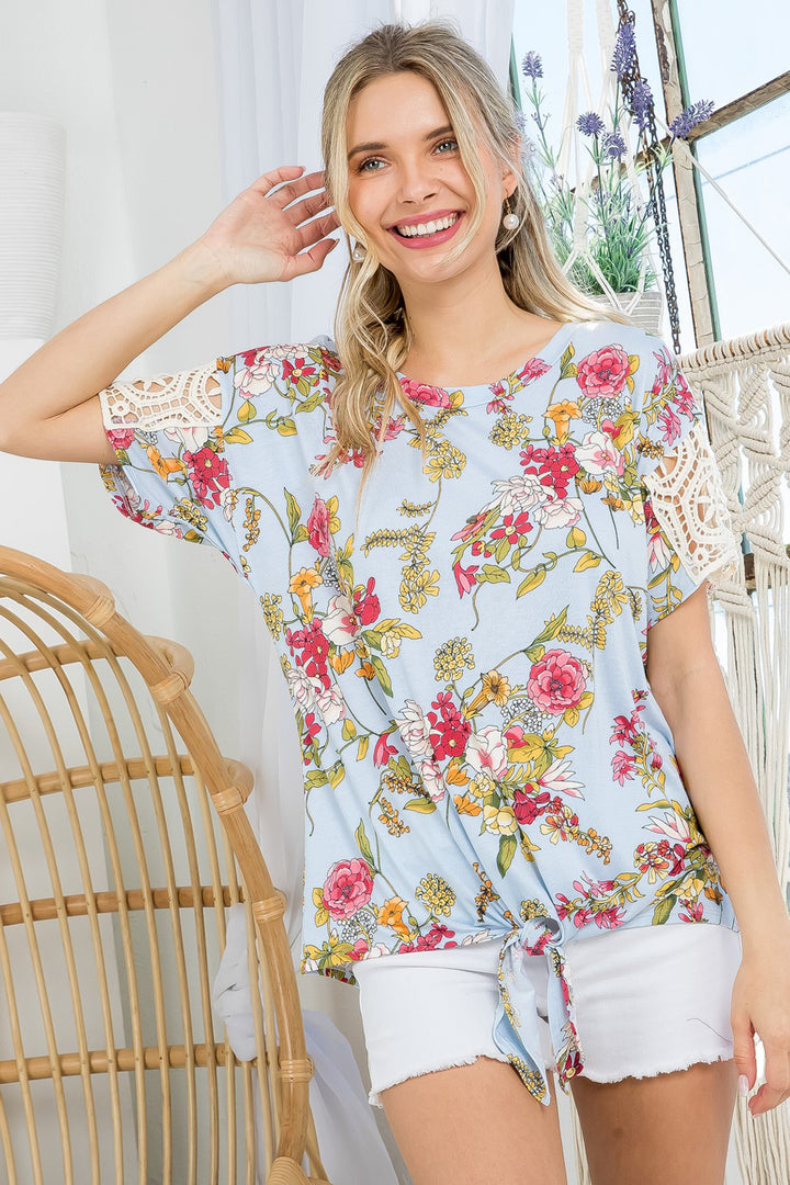 FLORAL BOXY TOP