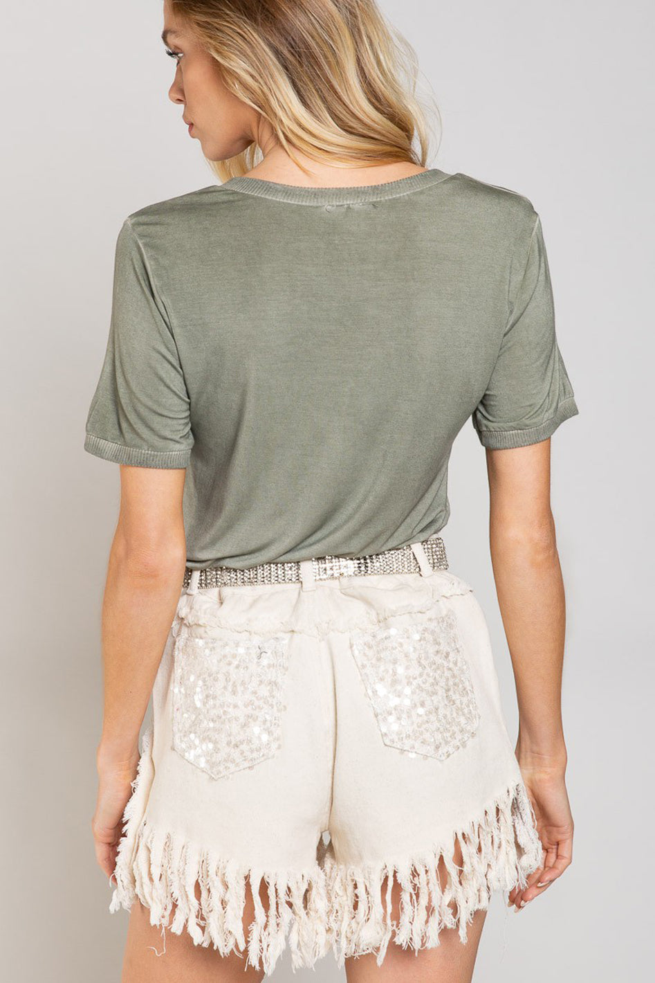 Girly Meets Basic Short Sleeve Top - Azoroh