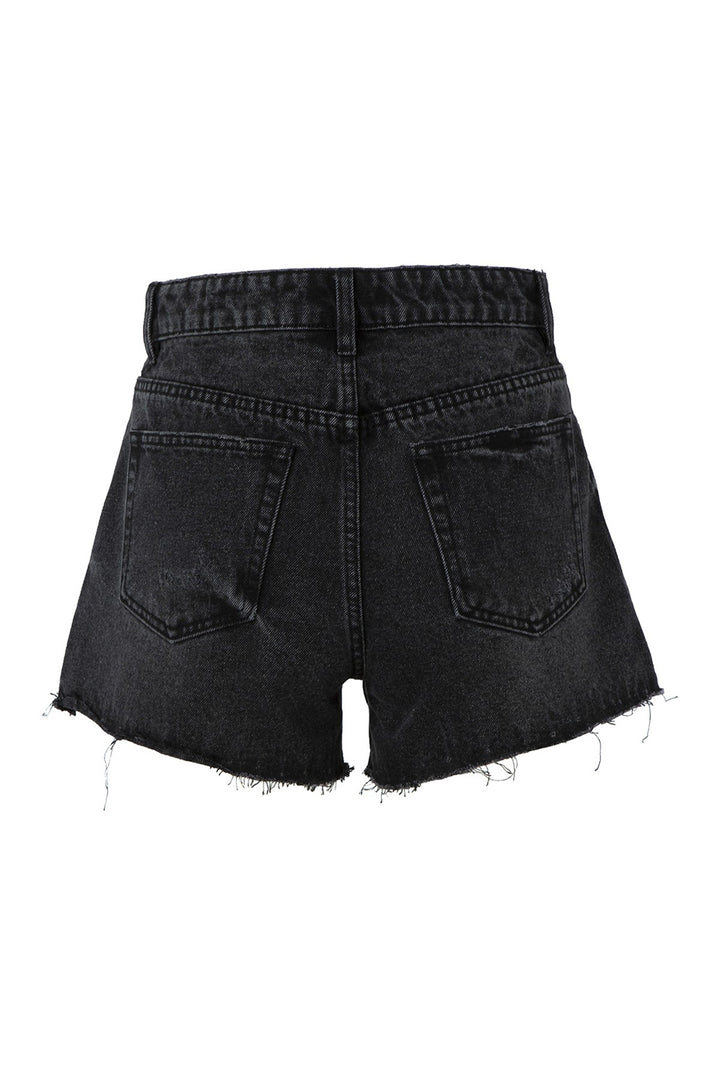 Distressed denim shorts - Azoroh