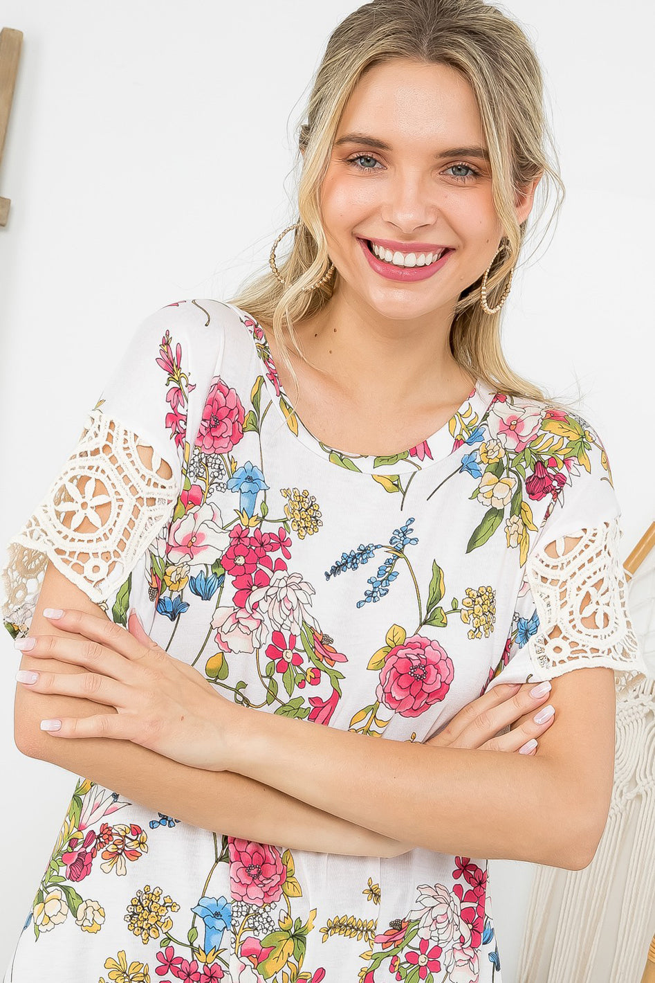 FLORAL BOXY TOP