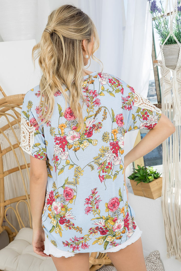 FLORAL BOXY TOP