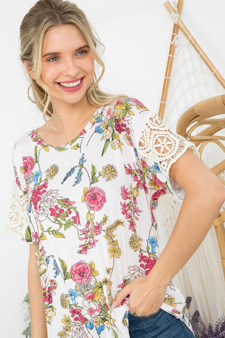 FLORAL BOXY TOP